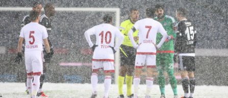 Meciul Besiktas - Mersin Idmanyurdu, suspendat din cauza ninsorii